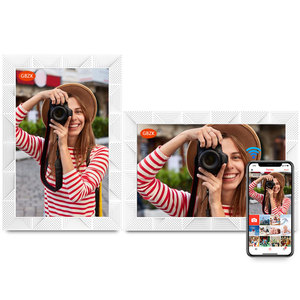 Frameo 10.1 inç WiFi dijital resim çerçevesi, 32GB 1280x800 HD IPS dokunmatik ekran dijital fotoğraf çerçevesi, otomatik döndürme, duvara monte edilebilir - Product Image 1