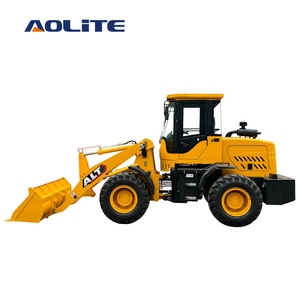 Фабрика AOLITE, 1,5 тонны, гидравлический Компактный Тип, переднее разгрузочное строительное оборудование, мини-колесный погрузчик с 4WD - Product Image 1