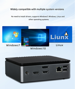 Nuova dodicesima generazione N100 Mini Computer Host 4K a doppio schermo per il controllo industriale Micro Mini Pc per l'home Office - Product Image 5