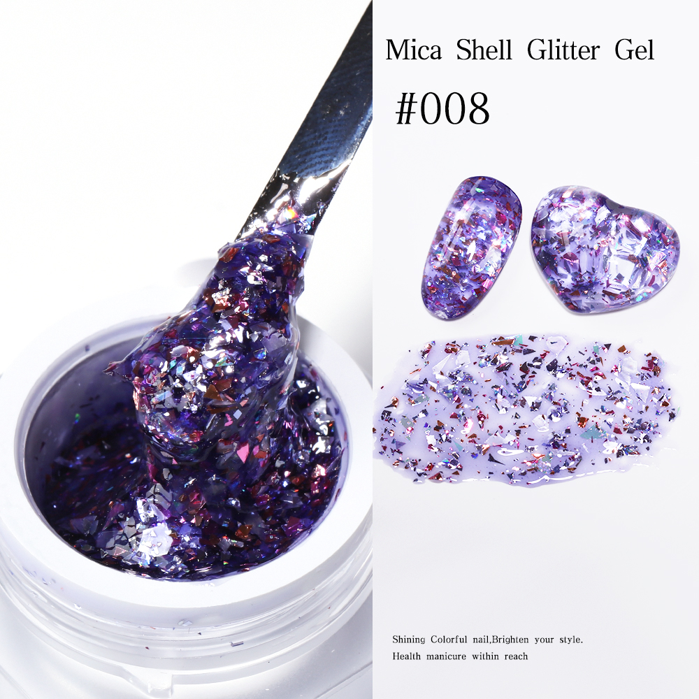 Nouveau gel pailleté#08