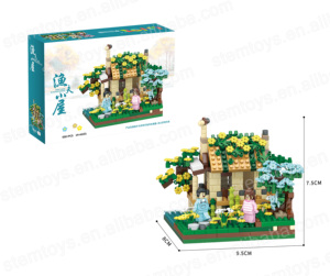 Lãng Mạn Tự Làm Bên Bờ Biển Nhà & Cối Xay Gió Mô Hình Đồ Chơi 600 + Nhựa Kim Cương Xây Dựng Khối Giáo Dục Quà Tặng Cho Trẻ Em Và Người Lớn - Product Image 4