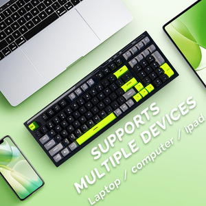 OEM 98 <strong>Keys</strong> RGB <strong>Light</strong> Control Knob Aula <strong>Computer</strong> Clavier Teclado Gamer Mechanical Felling <strong>Keyboard</strong> Gaming Silent <strong>Keyboard</strong> - Product Image 6