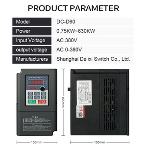 Convertidor de frecuencia Trifásico 380V Salida de entrada 0.75kw a 630kw Inversor de frecuencia Unidad de frecuencia variable Vfd