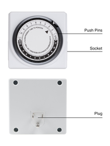 FD60-U2 analoges elektrisches Licht an Aus Timer Dual Outlet Schalter - Product Image 5