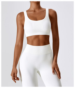 High Quality Custom Logo Printed <strong>Pretty</strong> Back Yoga Bra <strong>Top</strong> Fitness Sports Wear Women Sports Bra