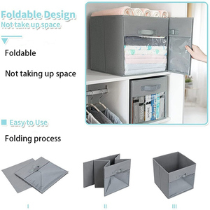 Uncovered Transparent PVC Foldable Storage <strong>Box</strong> with Creative Window Design for Clothing and <strong>Toy</strong> Organization - Product Image 4