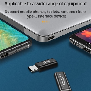 USB 3.1 TYPE-C公对母音视频全功能适配器10gbps数据传输5A快速充电公对公适配器 - Product Image 6