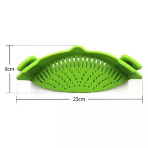 Kitchen Gadget Tool <strong>Strain</strong> <strong>Pot</strong> and Pasta Strainer Adjustable Silicone Clip on Strainer for Pans - Product Image 6