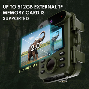 H66Mini กล้องติดตามเส้นทางกลางแจ้งสำหรับล่าสัตว์กล้องบันทึกภาพสัตว์ป่า1080P IR ตรวจสอบเวลาในป่ากล้องติดตาม2Mp - Product Image 4