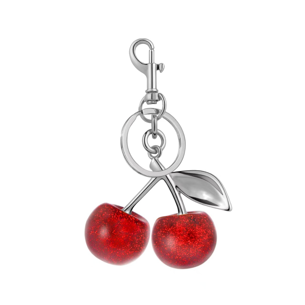 Tige argentée rouge - 21 cm - 1 cercle