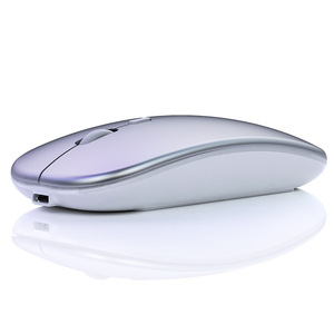 Batería recargable integrada, ratón inalámbrico con Bluetooth, versión 2,4 Ghz, con luz colorida - Product Image 2
