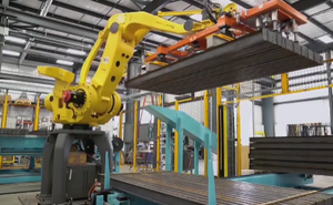 Fanuc R-2000iC/210F управляющий робот с автоматическим захватом паллетизатора и направляющей рейкой для обработки штабелирования на заводе - Product Image 2