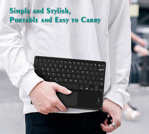Wireless Flexible Blue-tooth 3.0 Mini <strong>Keyboard</strong> and Mouse <strong>With</strong> Touchpad <strong>for</strong> <strong>Raspberry</strong> <strong>Pi</strong> Tablets Laptops Android Monitor Tactil