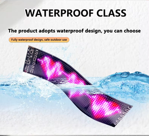 APP con schermo di visualizzazione flessibile a LED controllo delle animazioni con Pattern di testo programmabili con bordo del segno dell'auto a scorrimento del messaggio dello schermo a LED - Product Image 4