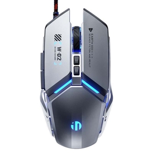 Mouse da gioco W-02 affico 6 tasti Home Office programmazione Macro luminosa USB gioco meccanico Mouse cablato - Product Image 1
