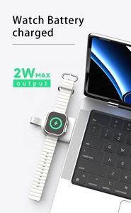 นาฬิกาแม่เหล็กไร้สายแบบพกพา USB-C USB-A มินิสมาร์ทวอชสำหรับ Apple Watch 8 7 6 5 iWatch 7 6 5รับประกัน1ปี - Product Image 4