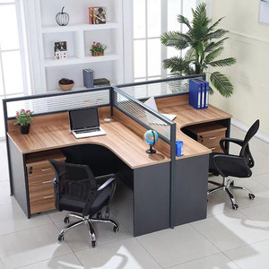 Sistema de oficina de Plan abierto, muebles modulares, mesa de oficina, partición, trabajo, estación de trabajo - Product Image 6