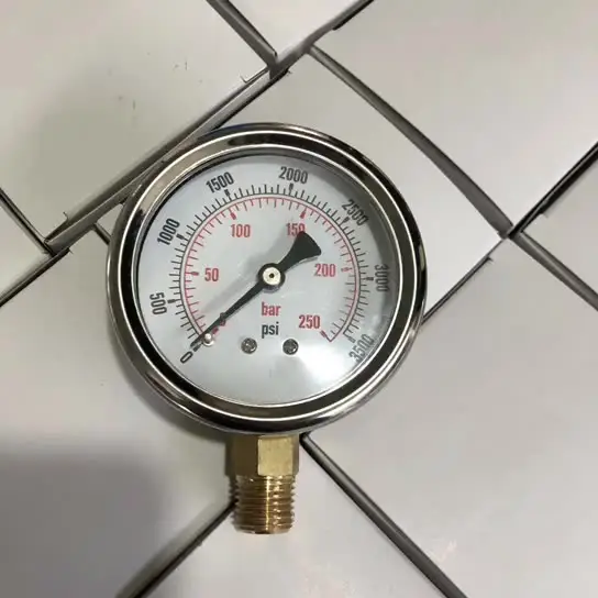 Manómetro de presión de tipo General, caja chapada en cromo, radilo de uso Industrial