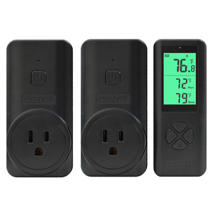 Özelleştirilebilir OEM/ODM kablosuz uzaktan dijital termostat denetleyici plastik LCD ekran ev kullanımı için sıcaklık aletleri - Product Image 2