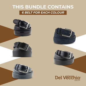 अनुकूलन योग्य कुशल इतालवी कारीगरों उच्च टिकाऊ क्लासिक शैली हस्तनिर्मित लक्जरी ब्राउन वास्तविक चमड़े के पुरुषों की बेल्ट - Product Image 3