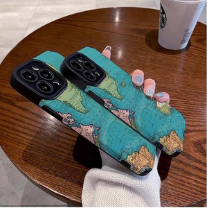 クリエイティブデザイン世界地図印刷TPU人工皮革携帯電話カバーケースiPhone6 7 8 X Xr Xs 11 12 13 14 15 16 Pro - Product Image 6