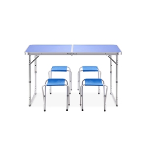 HISPEED Cặp Tài Liệu Nhà Máy Bàn Bãi Biển Đi Bộ Đường Dài Cắm Trại Dã Ngoại Gấp Gọn Có Thể Điều Chỉnh Độ Cao Bằng Hợp Kim Nhôm Có Ghế - Product Image 1