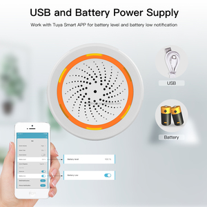 RTS Sistema de Seguridad Inteligente PARA EL Hogar con Sensor de Alarma de Sonido y Luz 90dB Sirena Tuya WiFi Alarma Audible Compatible con Android - Product Image 4