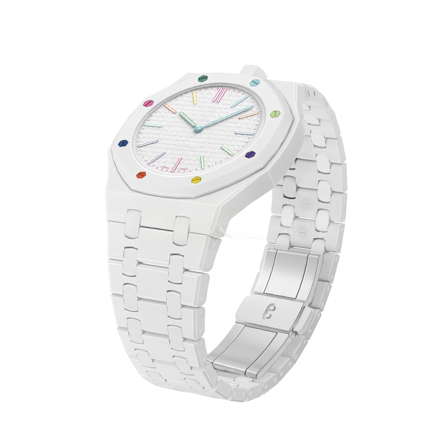 Pure White Ceramic Case + Ceramic Strap