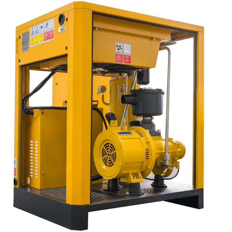 22KW permanent magnet variable frequency screw air compressor  industrial use  pressure maintenance valve  oil and gas separator