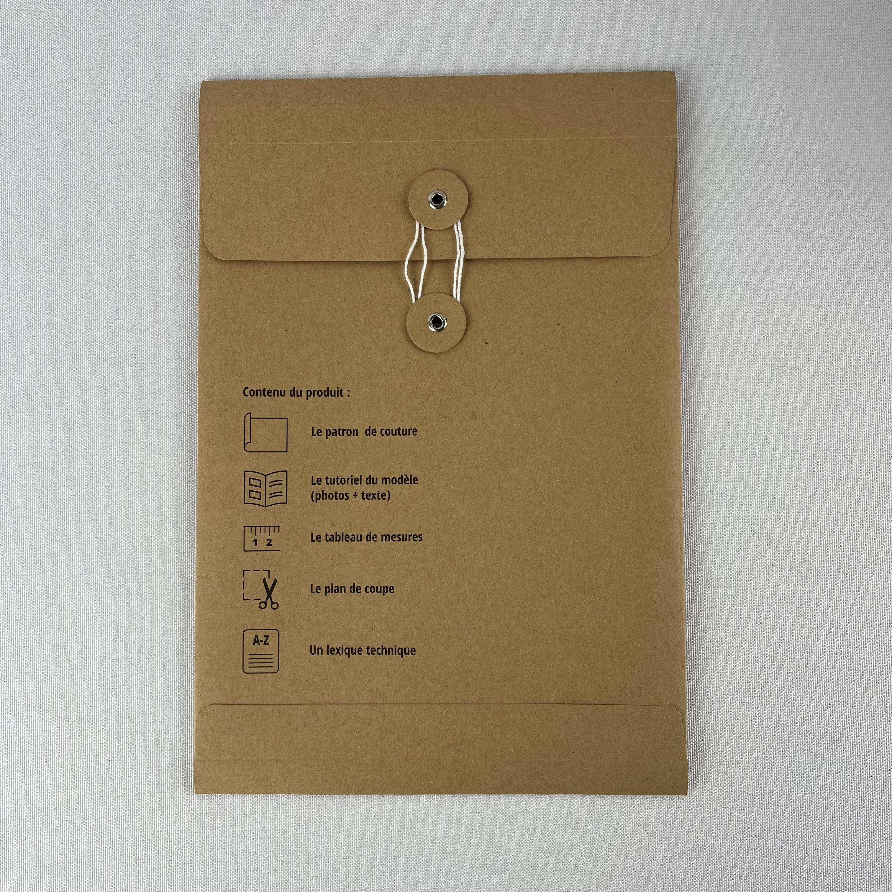 定制信封包装串和纽扣信封牛皮纸信封带串感谢礼品卡 - Product Image 2