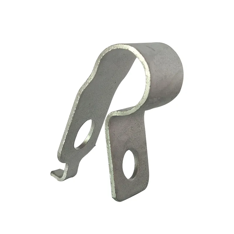 Pince à double trou en métal de Clips en aluminium de type R à bas prix pour la fixation des câbles de tuyaux de poteaux