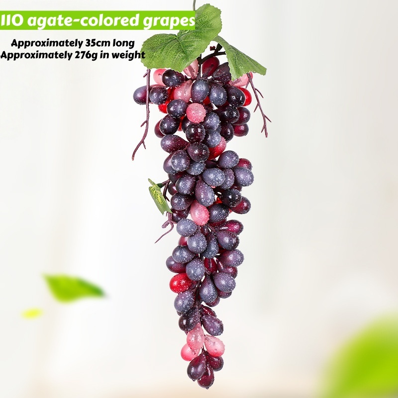 110 uvas ágata de color morado oscuro