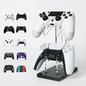 Evrensel çift denetleyici standı oyun aksesuarları inşa oyun kaleleri tutucu PS4 PS5 Xbox One anahtarı denetleyicisi için - Product Image 1