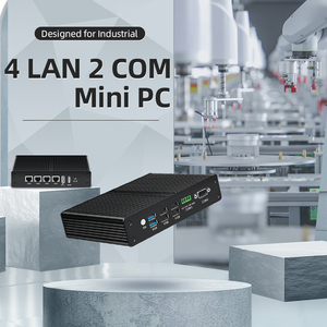 XCY Mini PC Intel N100 4 2.5G rete Ethernet RS232 DB9 RS485 COM HD DP 4K Display Firewall Computer Linux Router - Product Image 2