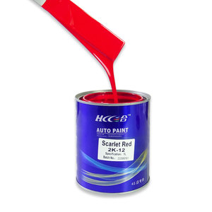 SHHCC 2K Scarlet Red Car Paint Two-Component Resin Acrylic Silicone <strong>SiO2</strong> Silicon Dioxide Spray Application <strong>MSDS</strong> Certified - Product Image 3