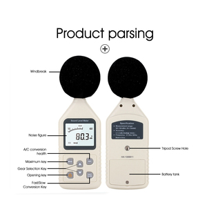 30 ~ 130 dBA迷你测量仪器噪音计分贝表任务声级计图像噪声音频音量监视器 - Product Image 4