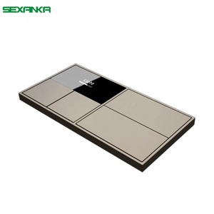 SEXANKA RS485 Fabbrica Sistema di Automazione Casa Intelligente di Spinta In Metallo Button Intelligente Parete Interruttore Digitale Interruttore Regolatore di Temperatura - Product Image 2