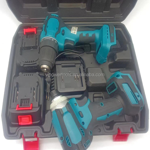 无刷电机耐用锂电池电动工具组合套件电动冲击钻机螺丝刀电动工具组 - Product Image 4