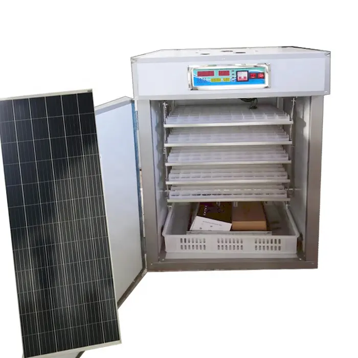 Meilleure vente système de contrôleur numérique 440 poulet canard oeufs incubateur solaire volaille éclosoir Machine