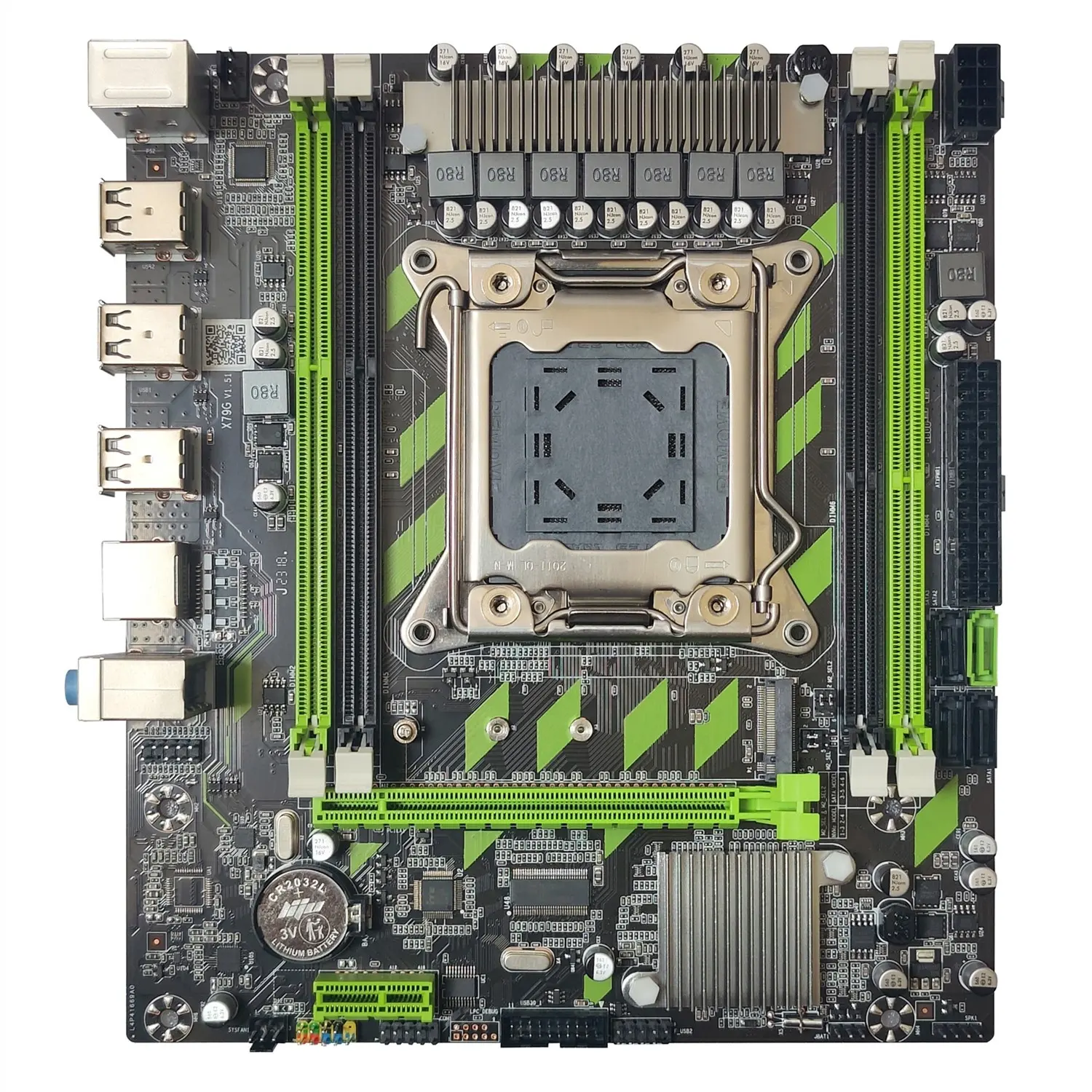 Carte mère x79 lga2011 v1 v2 originale pour la maison 4 canaux avec 32 Go x 4 DDR3 et M.2 NVME NGFF