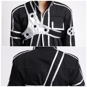 Sword Art Online SAO Kirito Kirigaya Kazuto ชุดคอสเพลย์ (แจ็คเก็ต + กางเกง + เสื้อยืด + สายคล้องไหล่ + เข็มขัด + ปลอกแขน) - Product Image 5