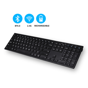Teclado de modo Dual para ordenadores de escritorio y ordenadores, dispositivo de recarga con diseño en español, inalámbrico, Bt, 2,4g, oferta - Product Image 2