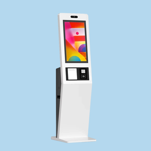 كشك استقبال شركة تفاعلية مخصصة للتعرف على الوجه Kiosk-43 بوصة محطة تحقيق ذاتي SDK لمواقف السيارات - Product Image 1
