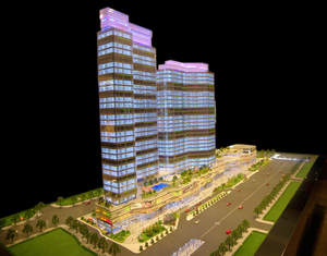 现代城市规划沙盘模型价格不错的市政工程三维设计能力塑料建筑模型在售 - Product Image 2
