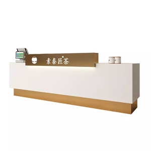 批发优质前台收银台收银台，用于广东咖啡店便利店收银台 - Product Image 1