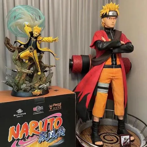 Personalizado de gran tamaño Narutos Shippuden Anime Figuras Jiraiya Namikaze Minato Uzu-maki Narutos Figura DE ACCIÓN Modelo coleccionable