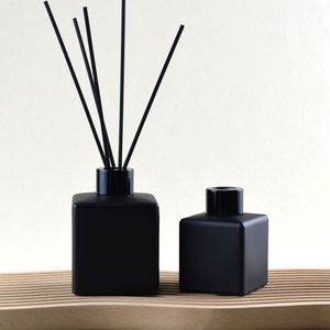 Different Colors 50 ml <strong>100ml</strong> Diffuser Bottle Square Reed Diffuser Bottle and Packaging 200 ml Reed Diffuser Bottle and <strong>Box</strong> - Product Image 1