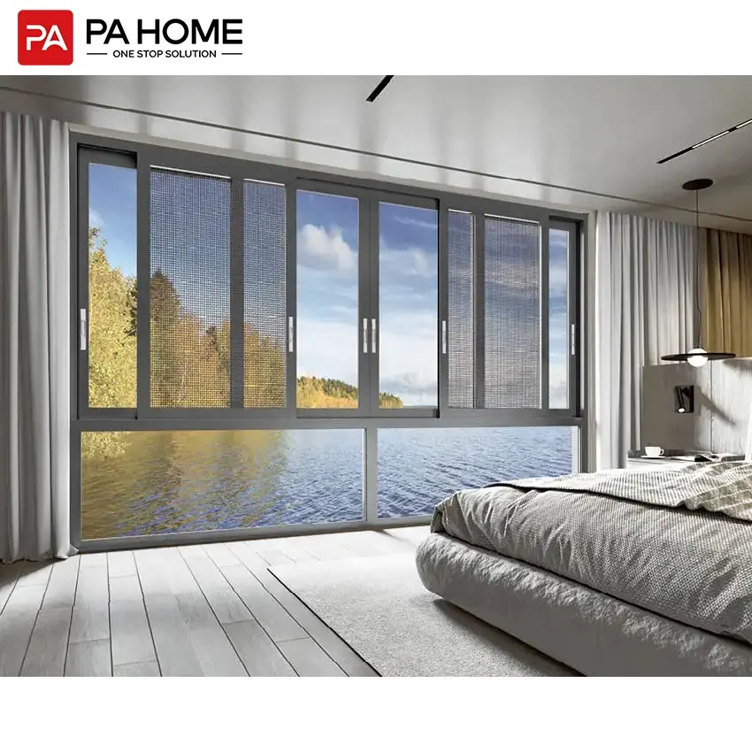 PA guangdong aluminum alloy doors and waterproof designed window sliding windows