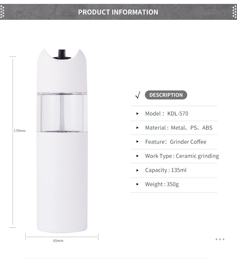 electric gravity pepper grinder salt mill with white adjuster