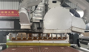 Hot Sale Wood Panel Furniture Cabinet Production Line Process <strong>Cnc</strong> Linear <strong>Nesting</strong> Machine <strong>Cnc</strong> <strong>Router</strong> for Kitchen - Product Image 6